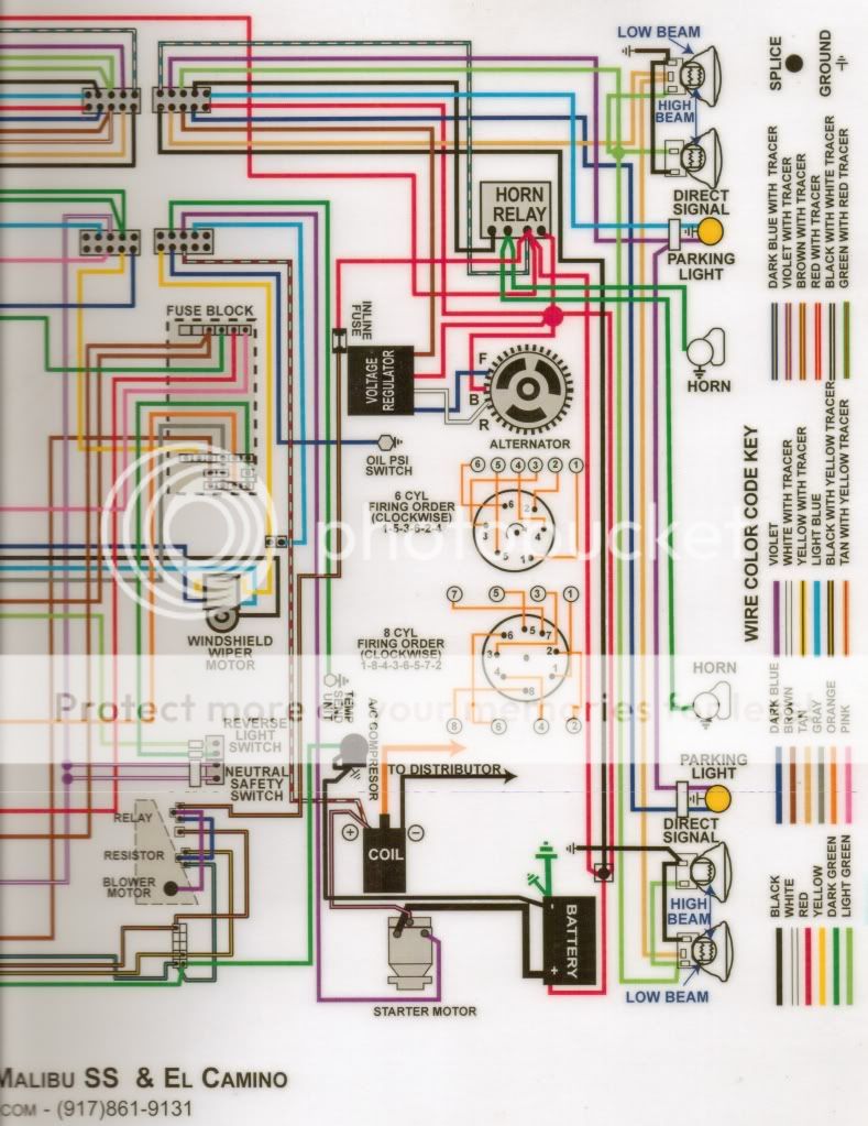 1966 Wiring Schematics/Diagrams/Lamps/Fuses - Chevelle Tech 1971 chevelle starter wire diagram 